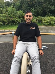 Kiran on proludic outdoor gym equipment