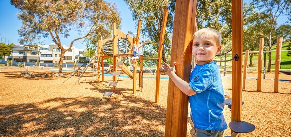 Austin Crescent Reserve nature inspired playspace, VIC – featuring our award-winning Kanopé range