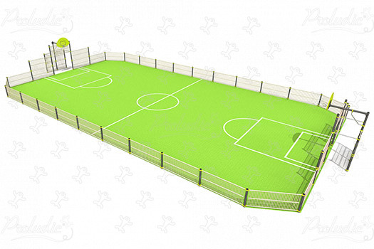 Multi Use Games Area J22215 sport and fitness acti’fun multi-use games areas image 3d