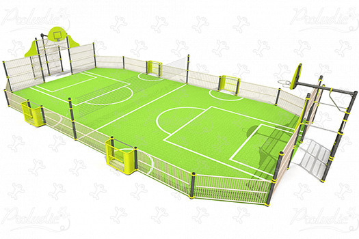 Multi Use Games Area J22222 sport and fitness acti’fun multi-use games areas image 3d