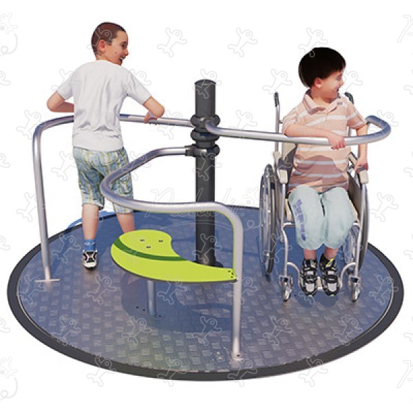 Inclusive Roundabout J2409 playgrounds moving equipment rotating equipment image 3d