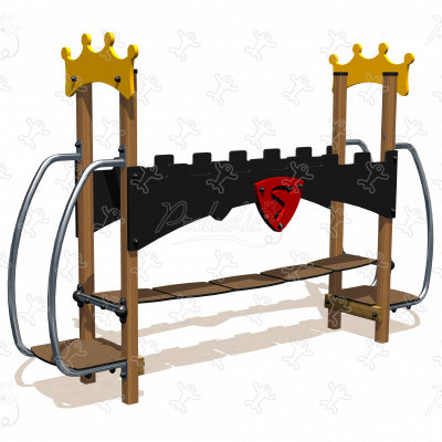 Drawbridge J2605 playgrounds themed playground equipment medieval image 3d