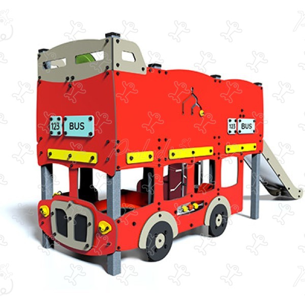 Double-decker Bus J2685 playgrounds themed playground equipment city image 3d