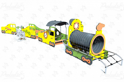 Complete Train J2691 playgrounds themed playground equipment city image 3d