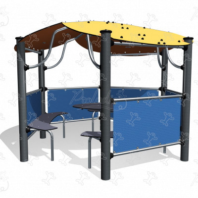 Meeting Point 3 J2860 outdoor furniture furniture, fencing and gates & ancillary items furniture (bench, waste bin, shelter…) image 3d