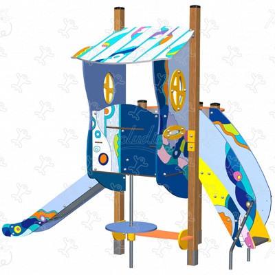 J3301-GO playgrounds grafic games océane finish image 3d