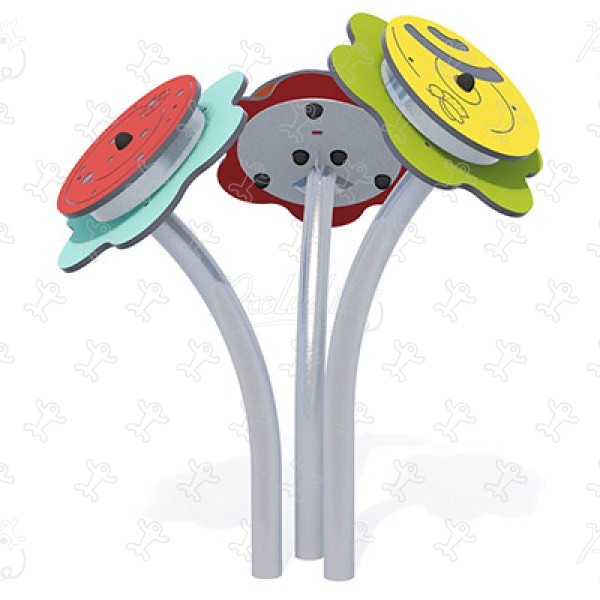Sensory Flowers J3418 playgrounds educational & sensory play equipment play panels, audio & musical play image 3d
