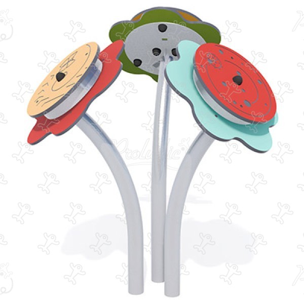 Sensory Flowers J3418 playgrounds educational & sensory play equipment play panels, audio & musical play image 3d