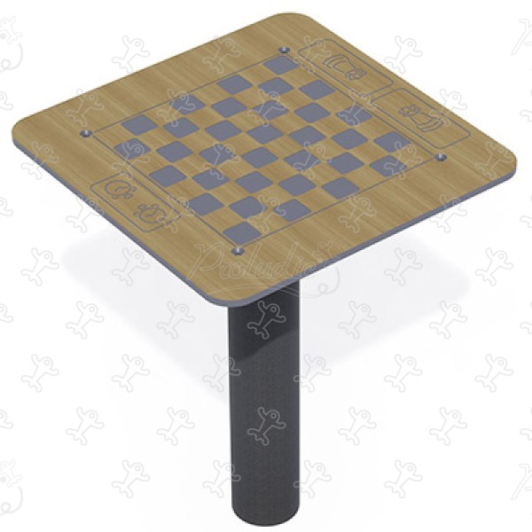 Chess Table J3437 outdoor furniture furniture, fencing and gates & ancillary items furniture (bench, waste bin, shelter…) image 3d