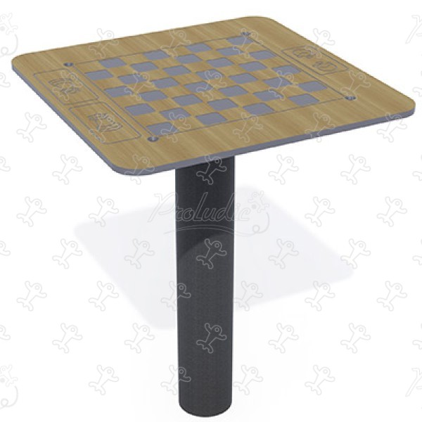 Chess Table J3437 outdoor furniture furniture, fencing and gates & ancillary items furniture (bench, waste bin, shelter…) image 3d