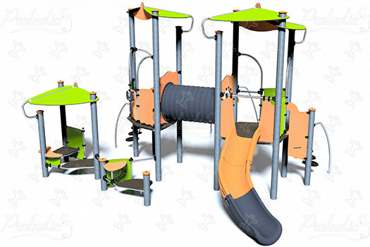 J45202 playgrounds multiplay equipment biibox image 3d