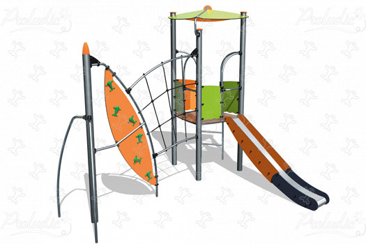 J45203 playgrounds multiplay equipment biibox image 3d