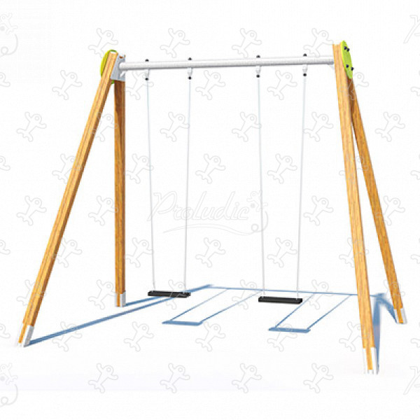 2 flat seats J454 playgrounds traditional playground equipment swings image 3d