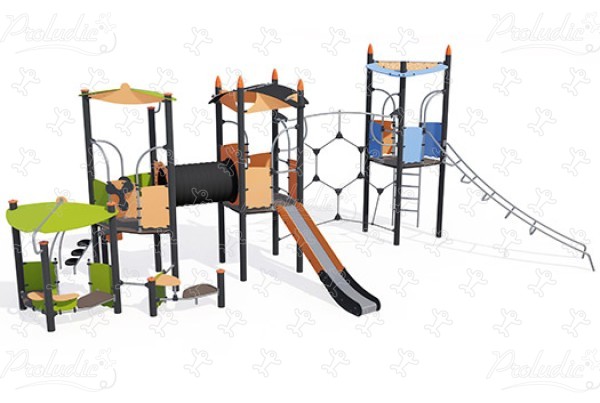 J45416 playgrounds multiplay equipment biibox image 3d