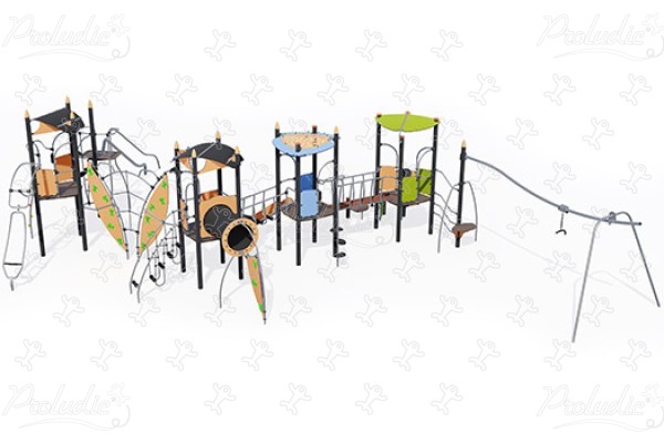 J45417 playgrounds multiplay equipment biibox image 3d