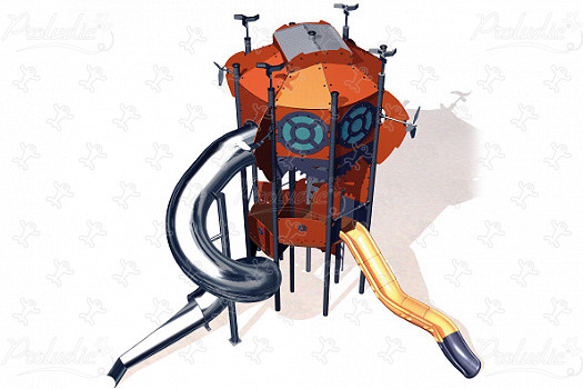 Octagonal Tower J47101 playgrounds themed playground equipment metropolis image 3d