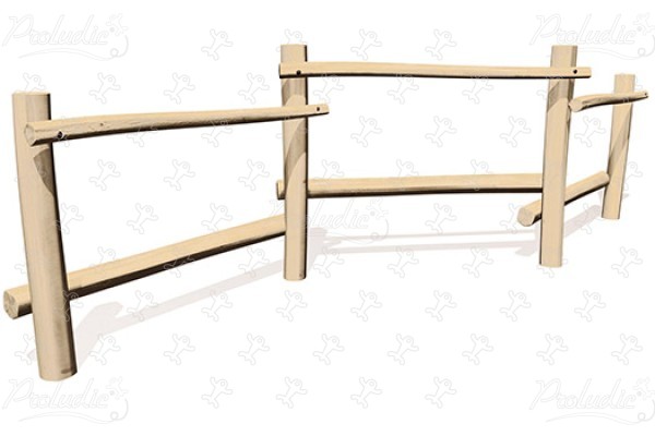 Log Trail J4907 playgrounds balancing & climbing equipment balancing trails image 3d