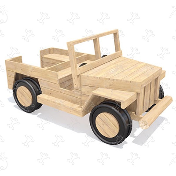 Roady Jeep J49102® playgrounds sustainable natural wood equipment adventure image 3d