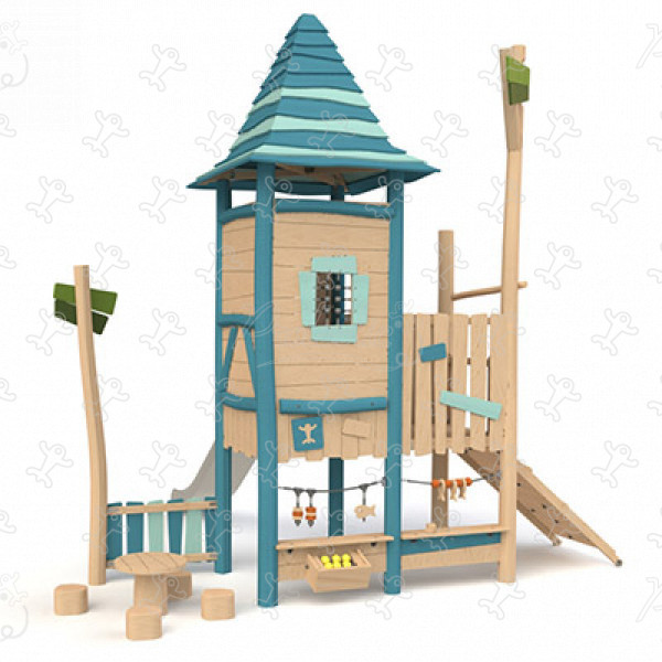 Fisherman's Hut J49306® playgrounds multiplay equipment multi play structures image 3d
