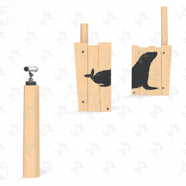 Sea Lion Anamorphosis J4954® playgrounds balancing & climbing equipment balancing trails image 3d