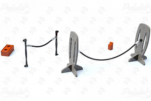 Gymludic Accessories Set J51003 playgrounds balancing & climbing equipment balancing trails image 3d