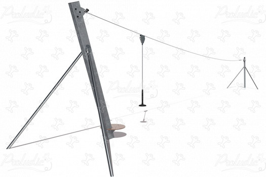 Cableway for natural slope J512 playgrounds moving equipment cableways image 3d