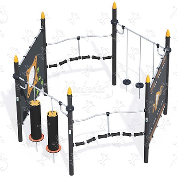 Hexagon Ninja trail J5926® playgrounds acti’fun acti’ninja image 3d