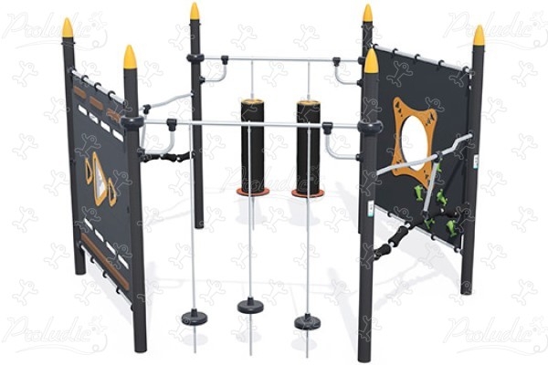 Hexagon Ninja trail J5926® playgrounds acti’fun acti’ninja image 3d