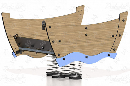 Rowing Boat J859 playgrounds moving equipment springers image 3d