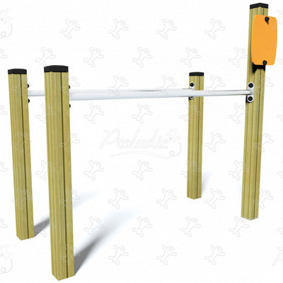 Senior Timber Parallel Bars JPS15-S sport and fitness acti’fun trim trails image 3d