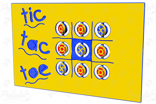 Tic Tac Toe Panel R34-FITICTAC3 playgrounds educational & sensory play equipment play panels, audio & musical play image 3d