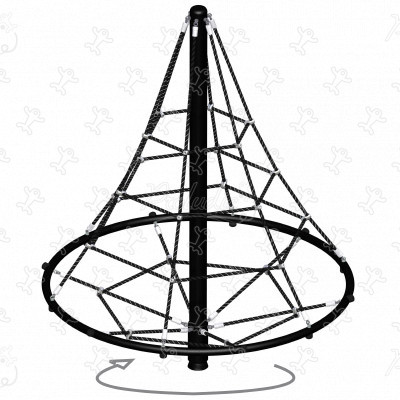 Rotating Pyramid R48-IPY-702 playgrounds balancing & climbing equipment climbing equipment image 3d