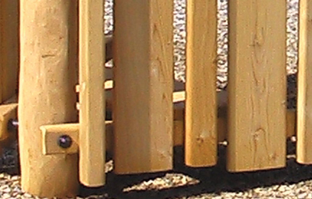 The climbing wall and the inclined element