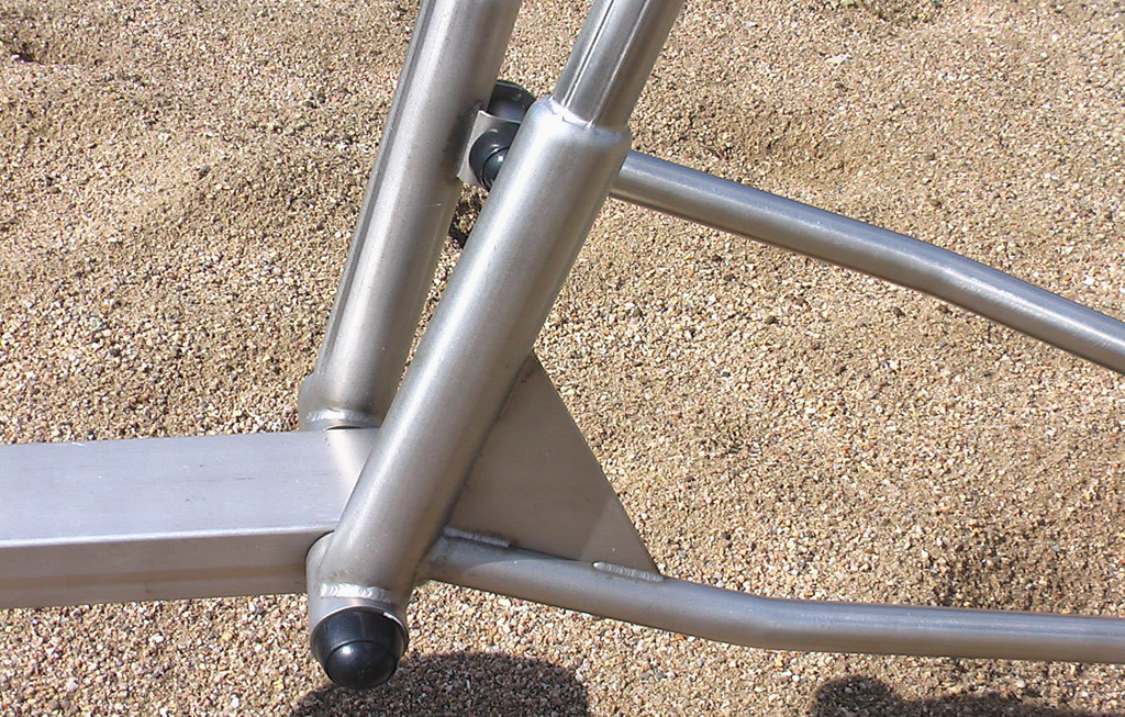 Metal components of the digger