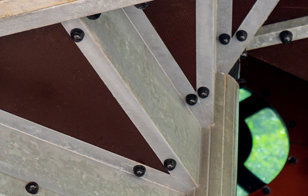 The structure of the stairs