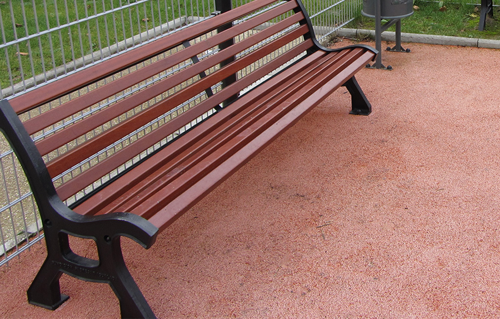 The seat and the backrest