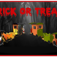Trick or Treat Spooky Advertising for Proludic Bespoke Playground Equipment from Grafic Games Range