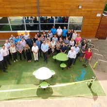 ProludicStaff gathered by the new recently opened recreational play area