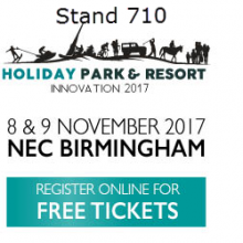 Holiday Park and Resort Logo Innovation 2017 Call to Action Register Online for Free Tickets