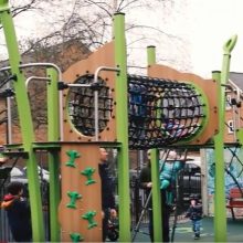 Kingston Play Area Bespoke Proludic Design Children Playing On Site
