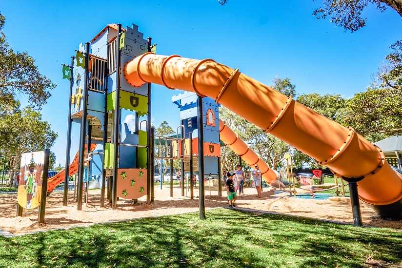 QLD - Tugun Park Castle Themed Playground