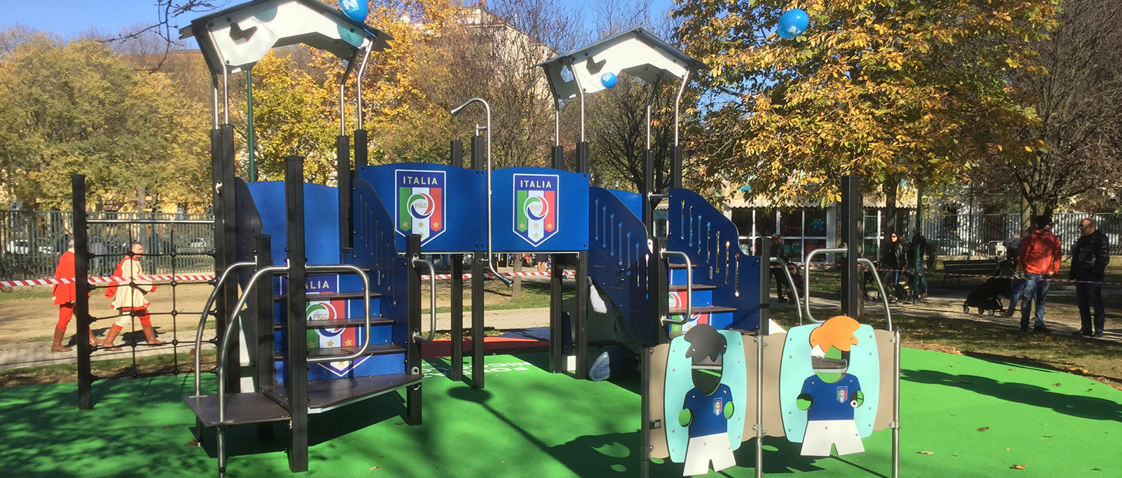 A football-inspired inclusive play area (Florence, Italy)