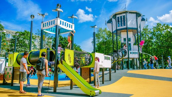 An airport-themed Proludic play area in Riga (Latvia)