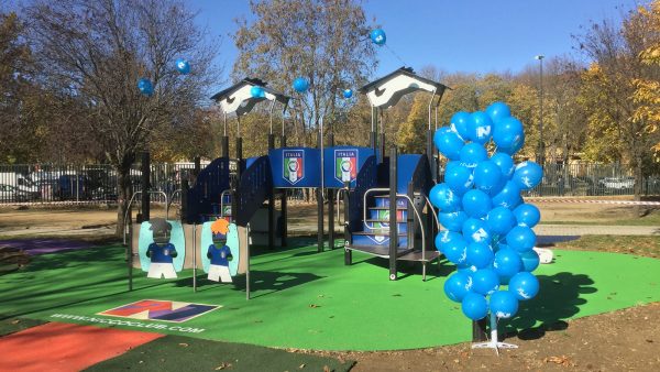 A football-inspired inclusive play area (Florence, Italy)