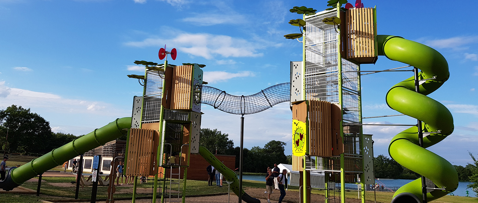 A new playground installed in Pouligny-notre-Dame (France)