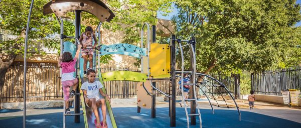 A music-themed play area in Villeneuve-lès-Maguelone (France)