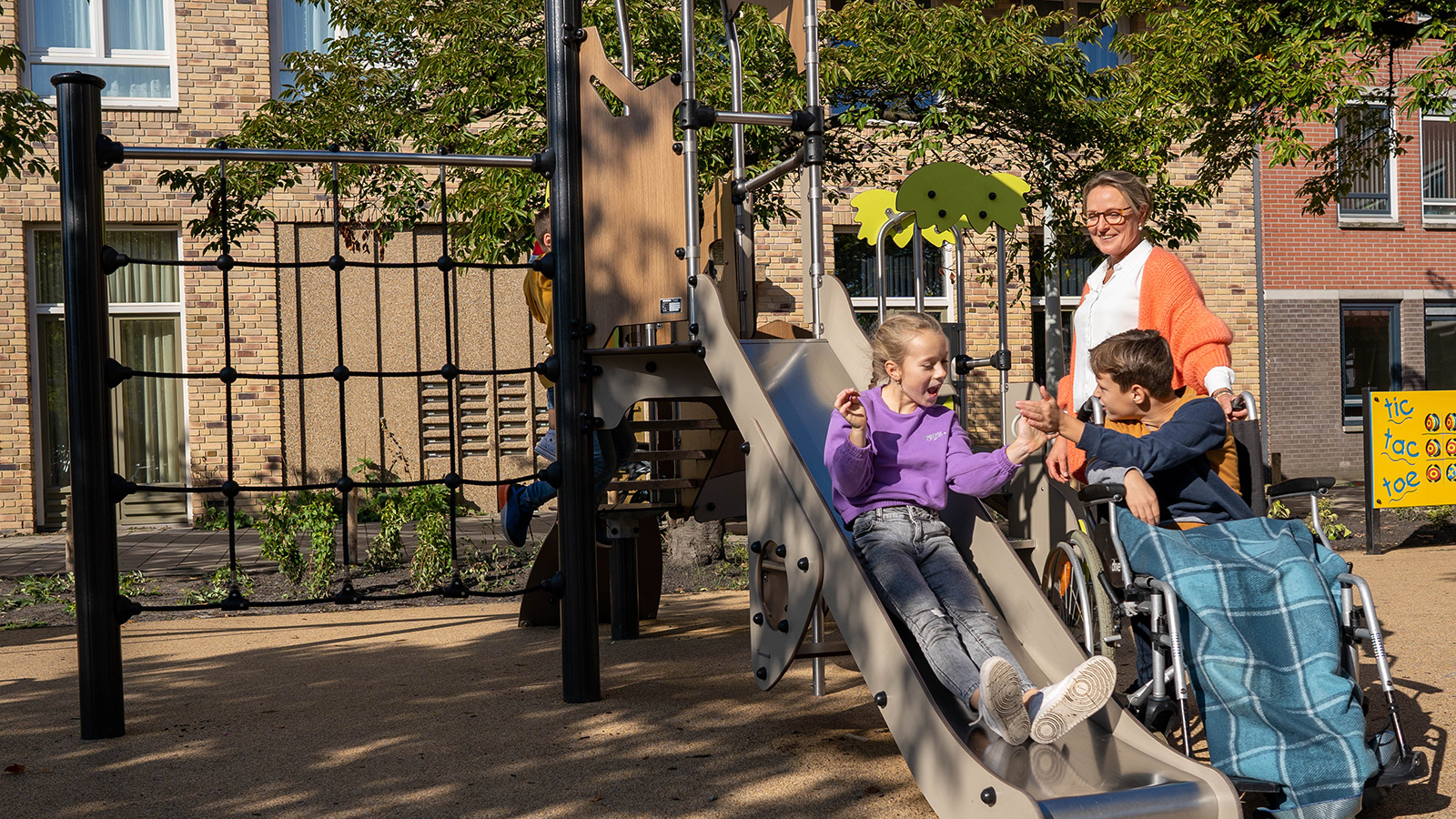 An inclusive play area built with residents