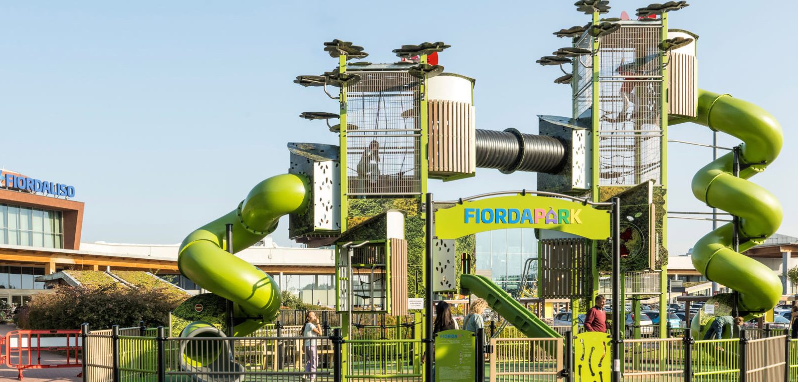 A large-scale playground within a shopping centre
