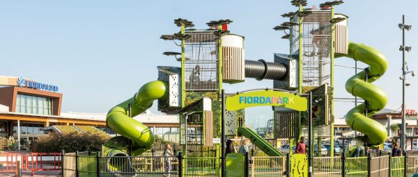 A large-scale playground within a shopping centre