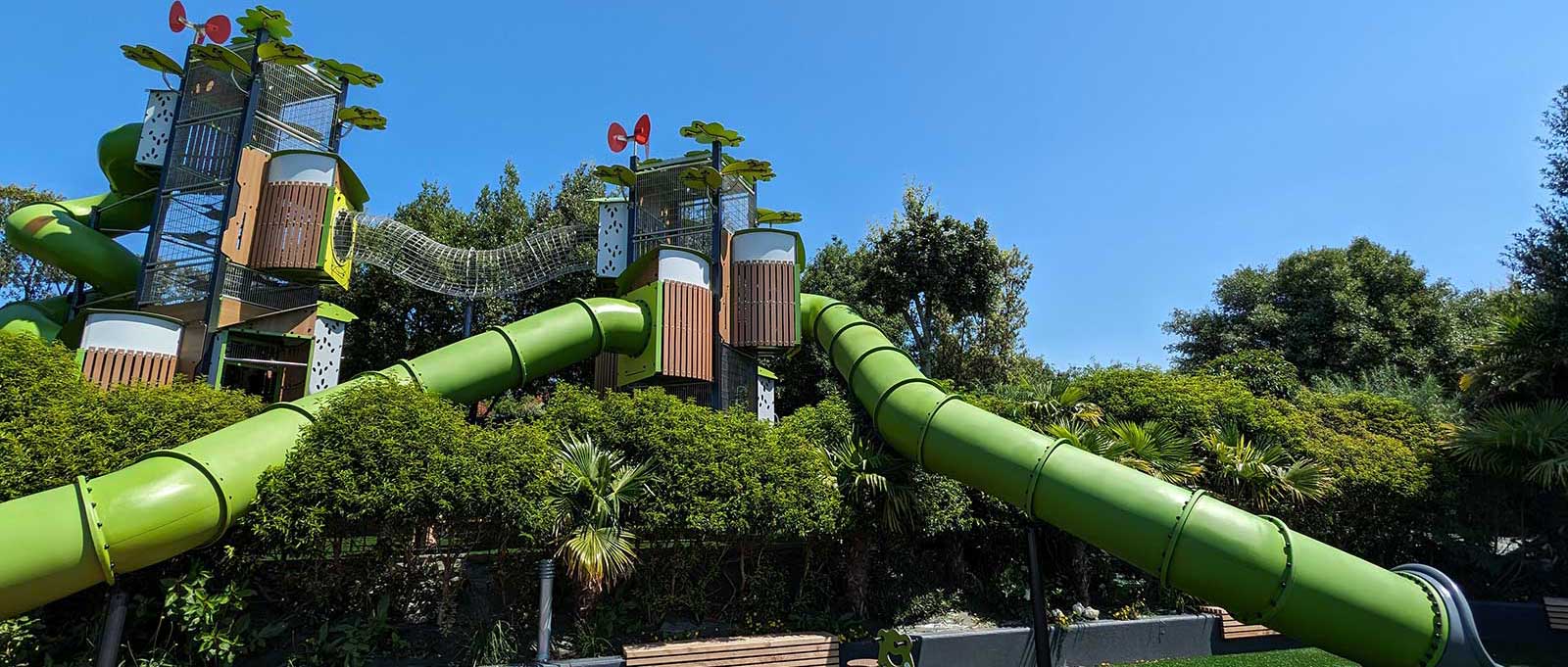 Enhancing the holiday Eexperience at a campsite with a spectacular playground